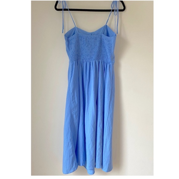 CIDER Light Blue Corset Midi Dress Med - Picture 3 of 12